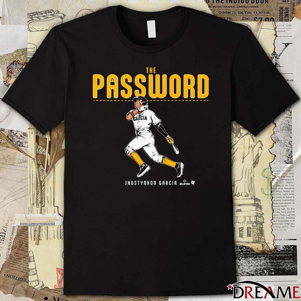 Jhostynxon Garcia Pittsburgh Pirates MLB The Password t-shirt