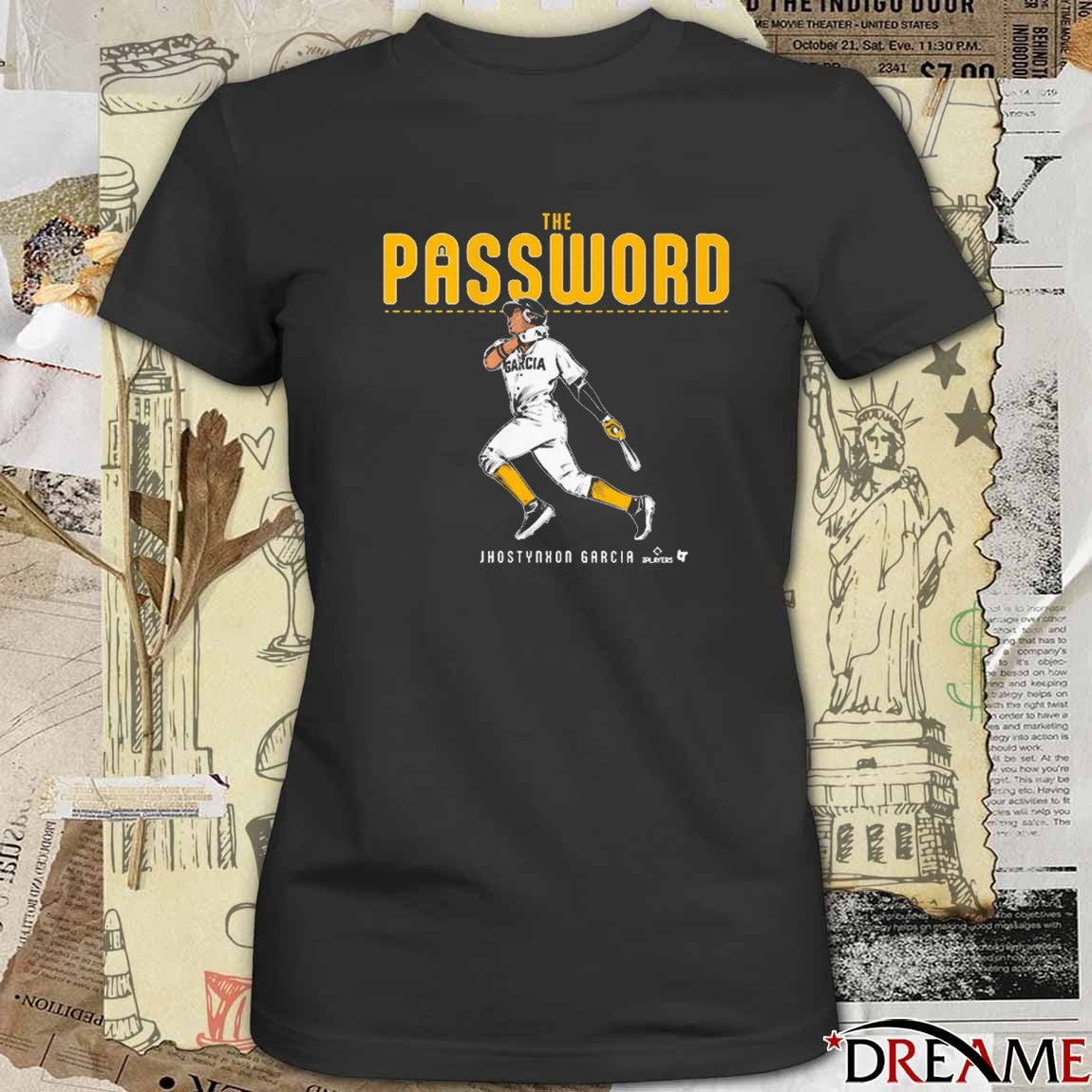 Jhostynxon Garcia Pittsburgh Pirates MLB The Password t-shirt
