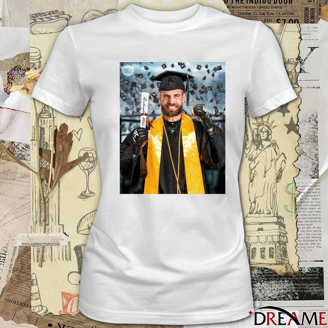 Jiri Prochazka Master’s Degree At University UFC 320 ESPN MMA Poster t-shirt