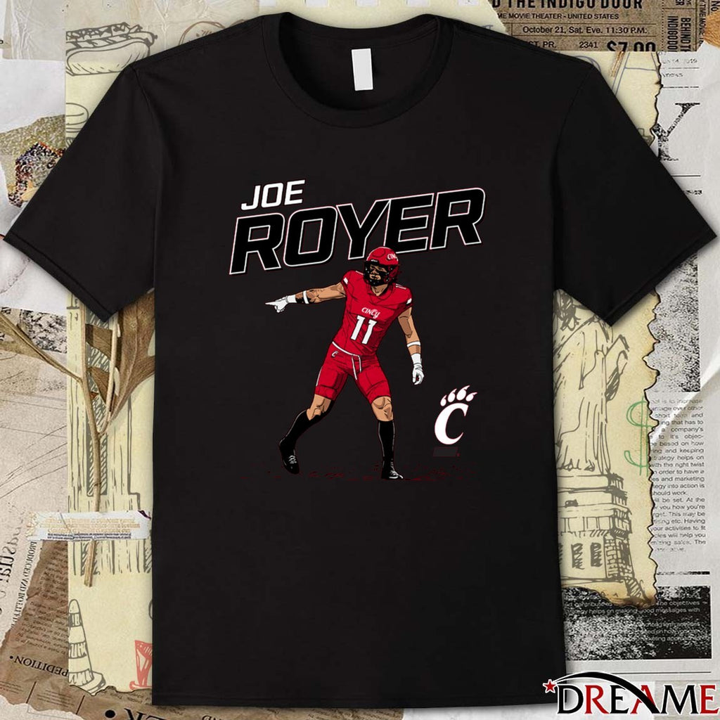Joe Royer Cincinnati Bearcats NCAA Football NIL Fanart t-shirt