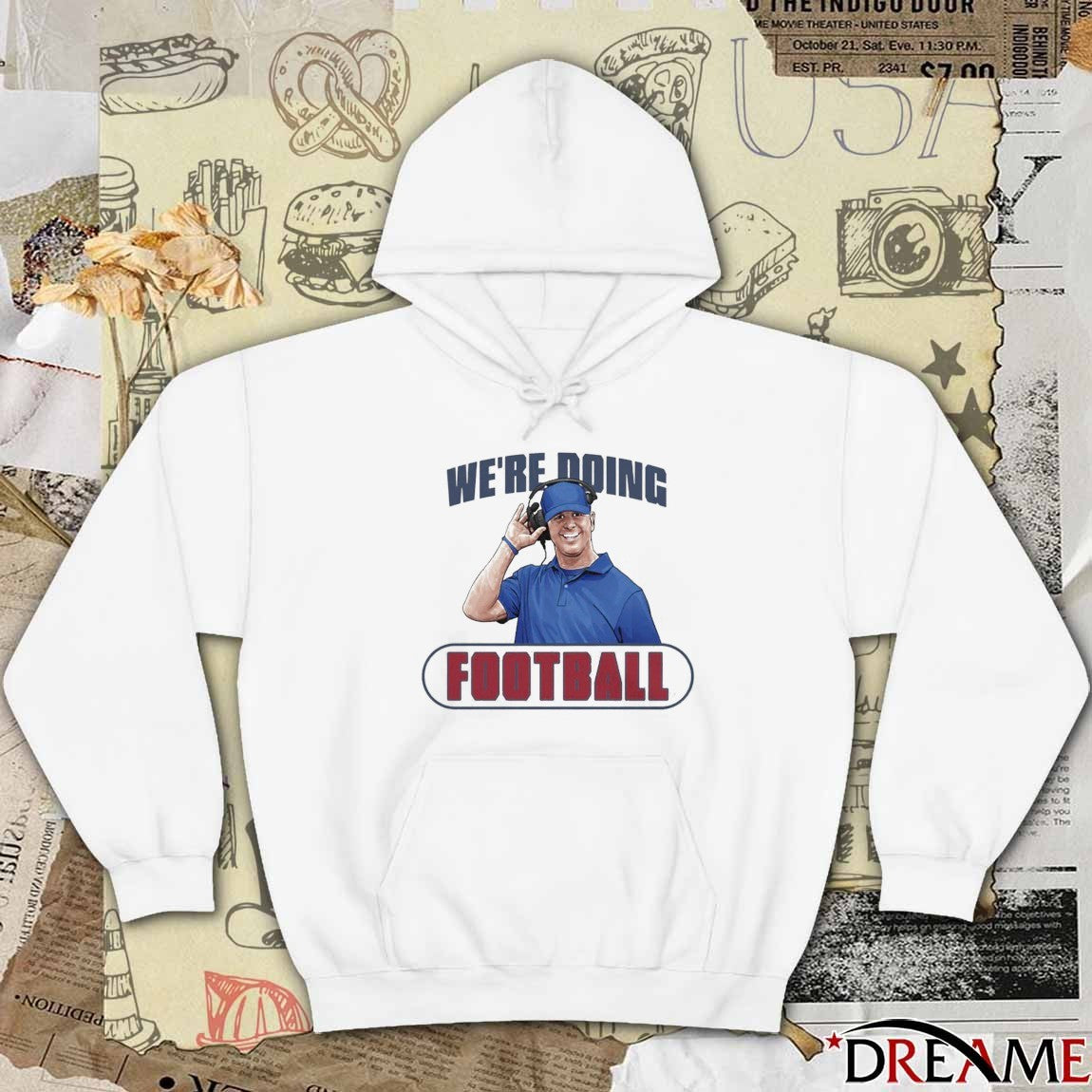 John Harbaugh We’re Doing Football New York Giants t-shirt