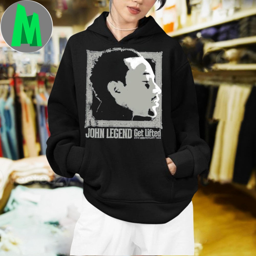 John Legend Get Lifted 20th Anniversary Tour 2025 T-Shirt R&B Soul Music Fan Merch