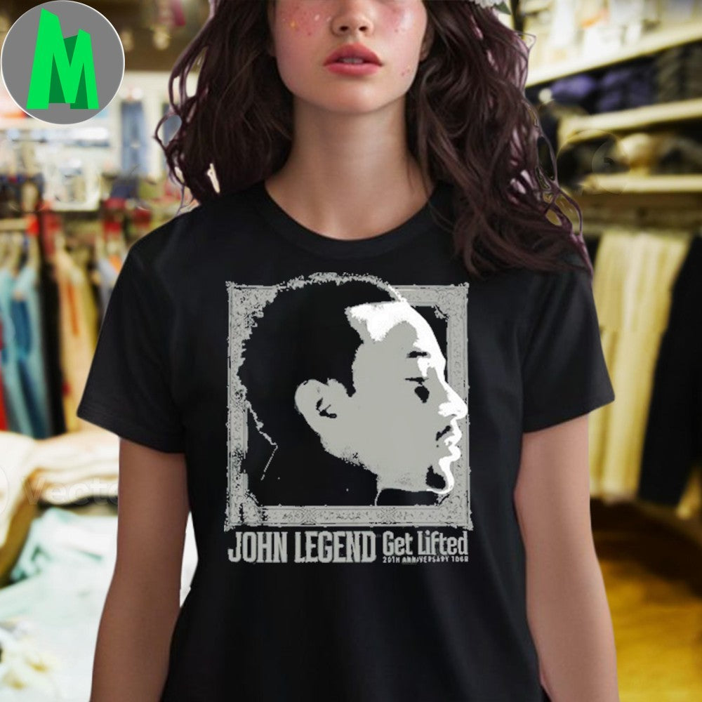 John Legend Get Lifted 20th Anniversary Tour 2025 T-Shirt R&B Soul Music Fan Merch