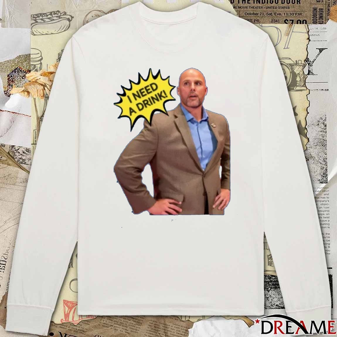 Johnny Sins I Need A Drink 2025 t-shirt