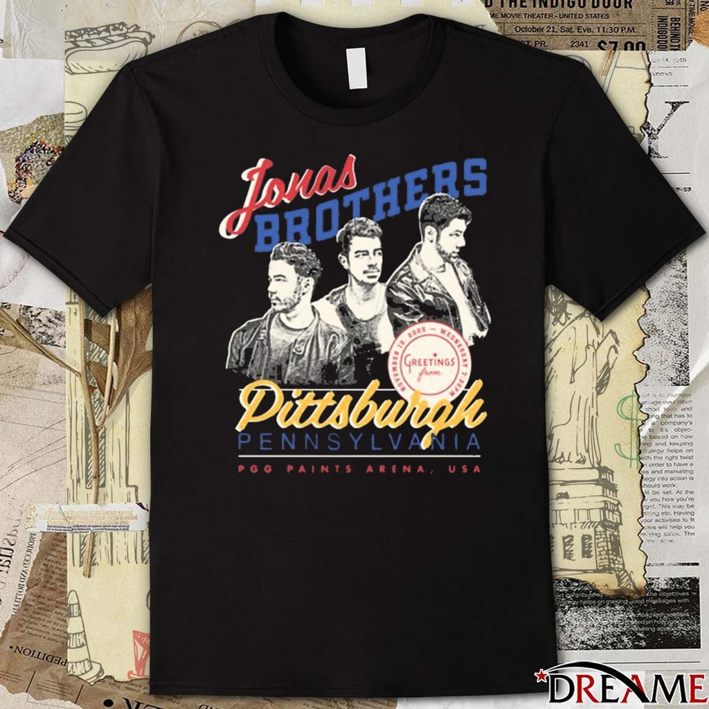 Jonas Brothers November 12 2025 Pittsburgh, PA PPG Paints Arena USA t-shirt