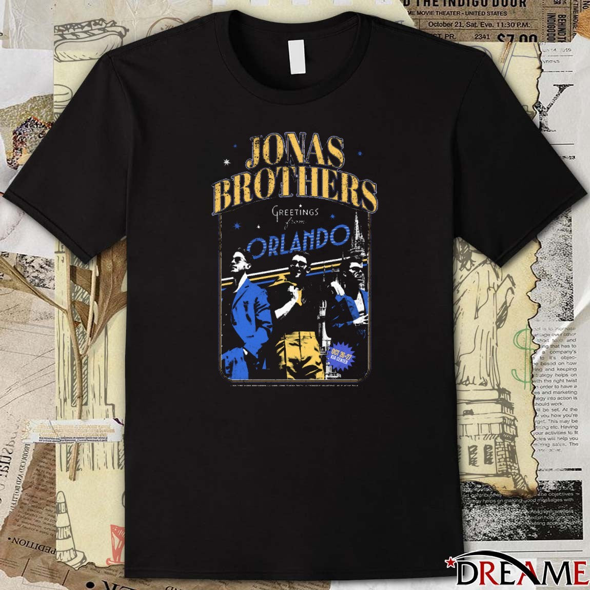 Jonas Brothers October 26-27 2025 Greeting From Orlando Kia Center t-shirt