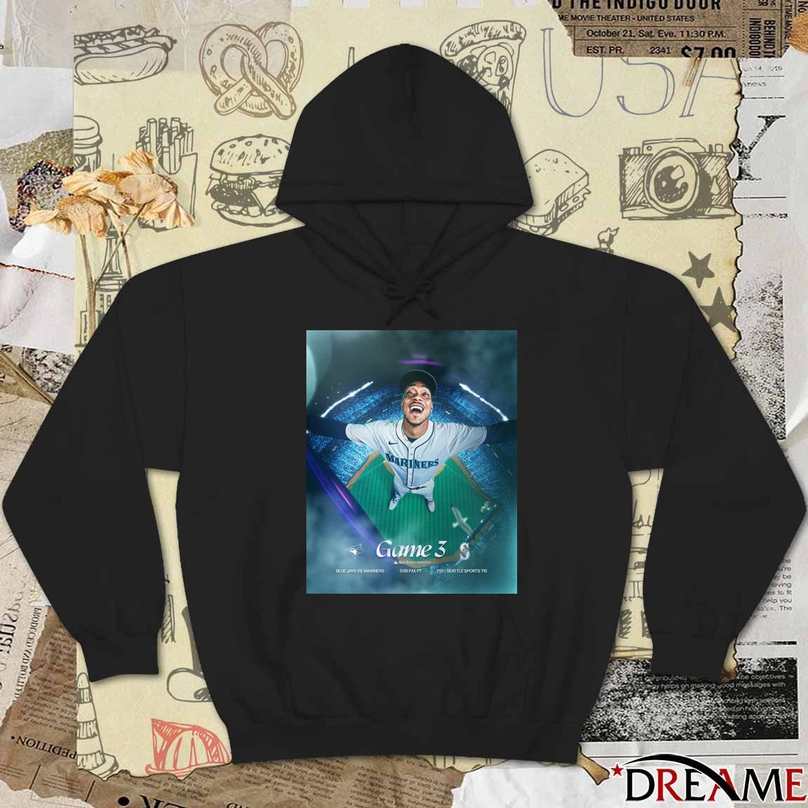 Jorge Polanco Seattle Mariners Vs Toronto Blue Jays Game 3 2025 MLB ALCS Poster t-shirt