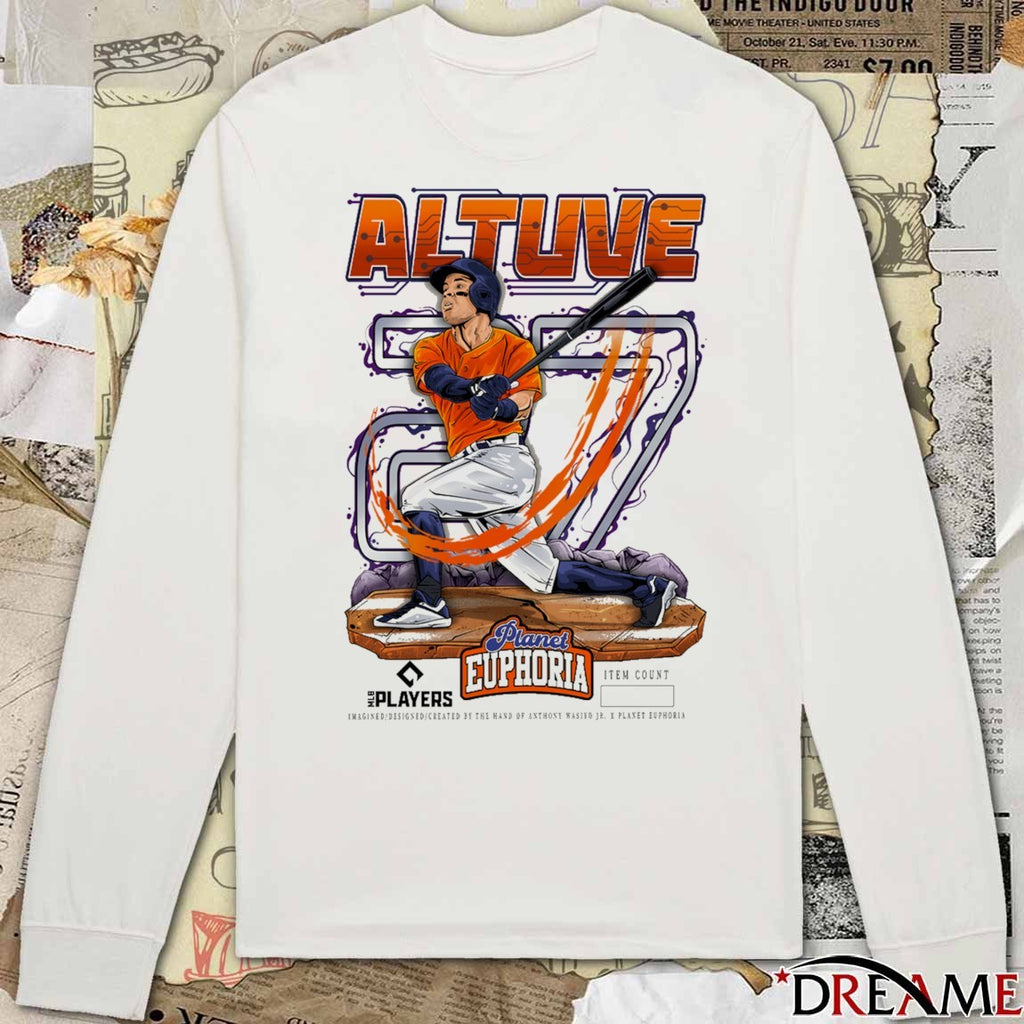 Jose Altuve Houston Astros MLB 2026 Planet Euphoria Art t-shirt