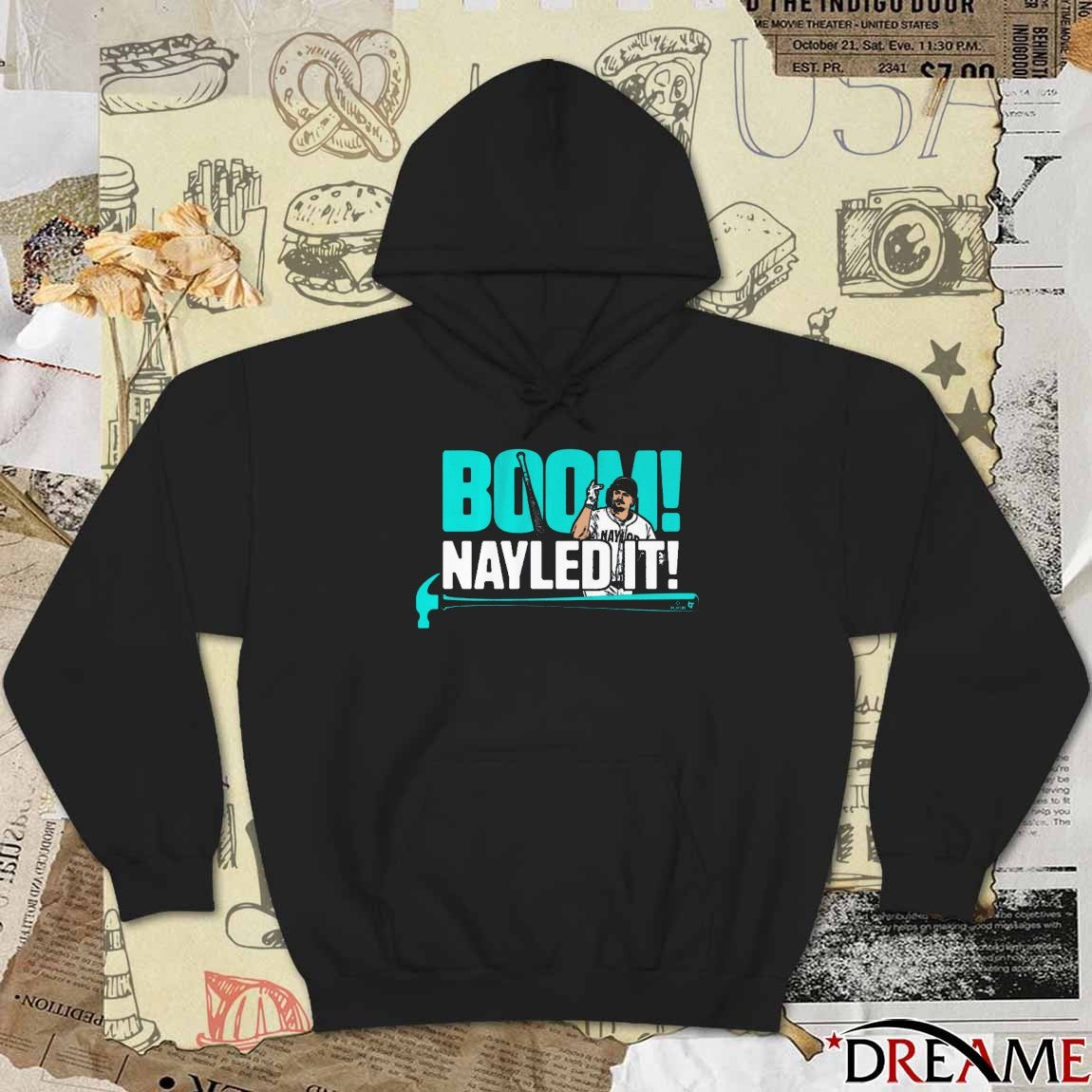 Josh Naylor Boom Nayled It Seattle Mariners MLB t-shirt