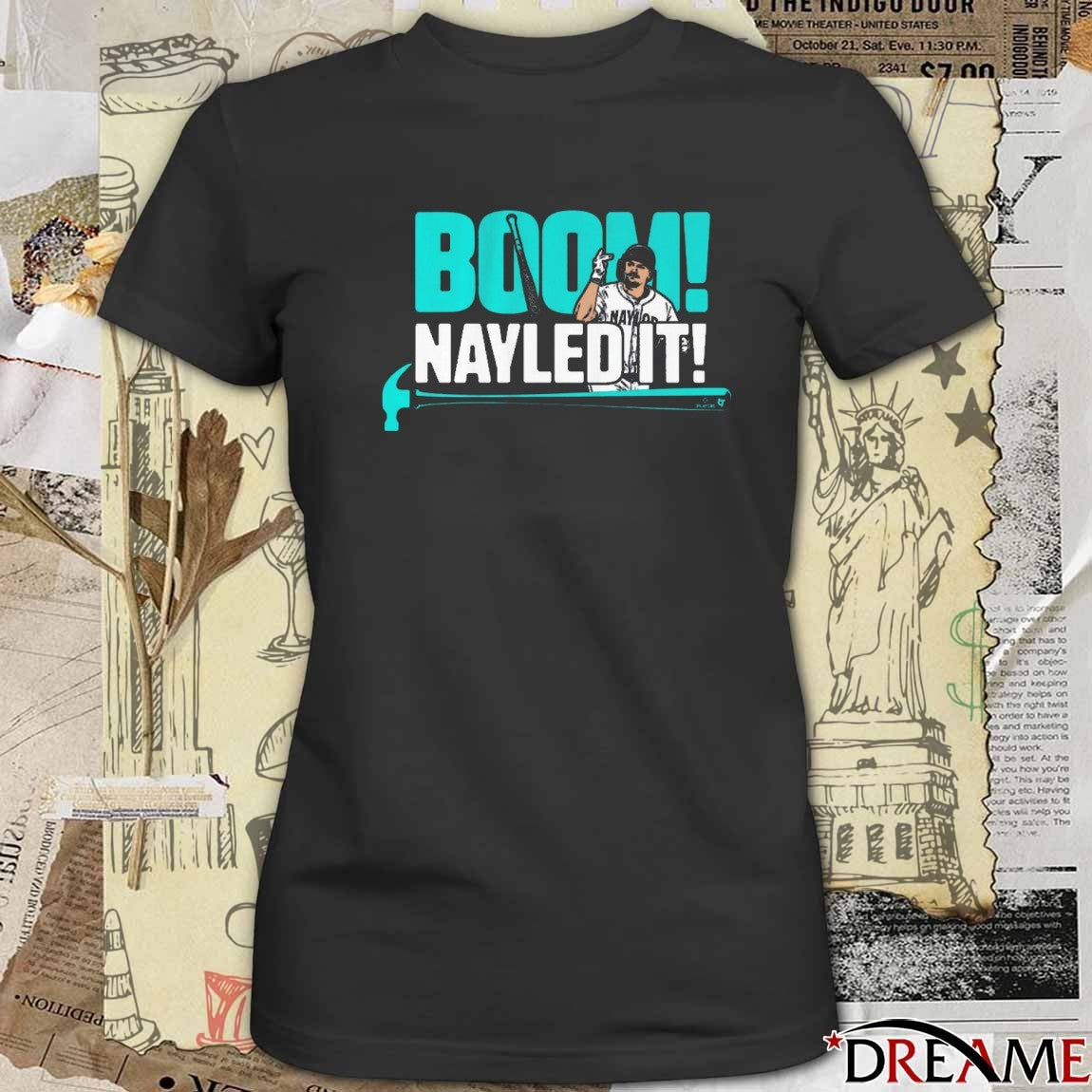 Josh Naylor Boom Nayled It Seattle Mariners MLB t-shirt