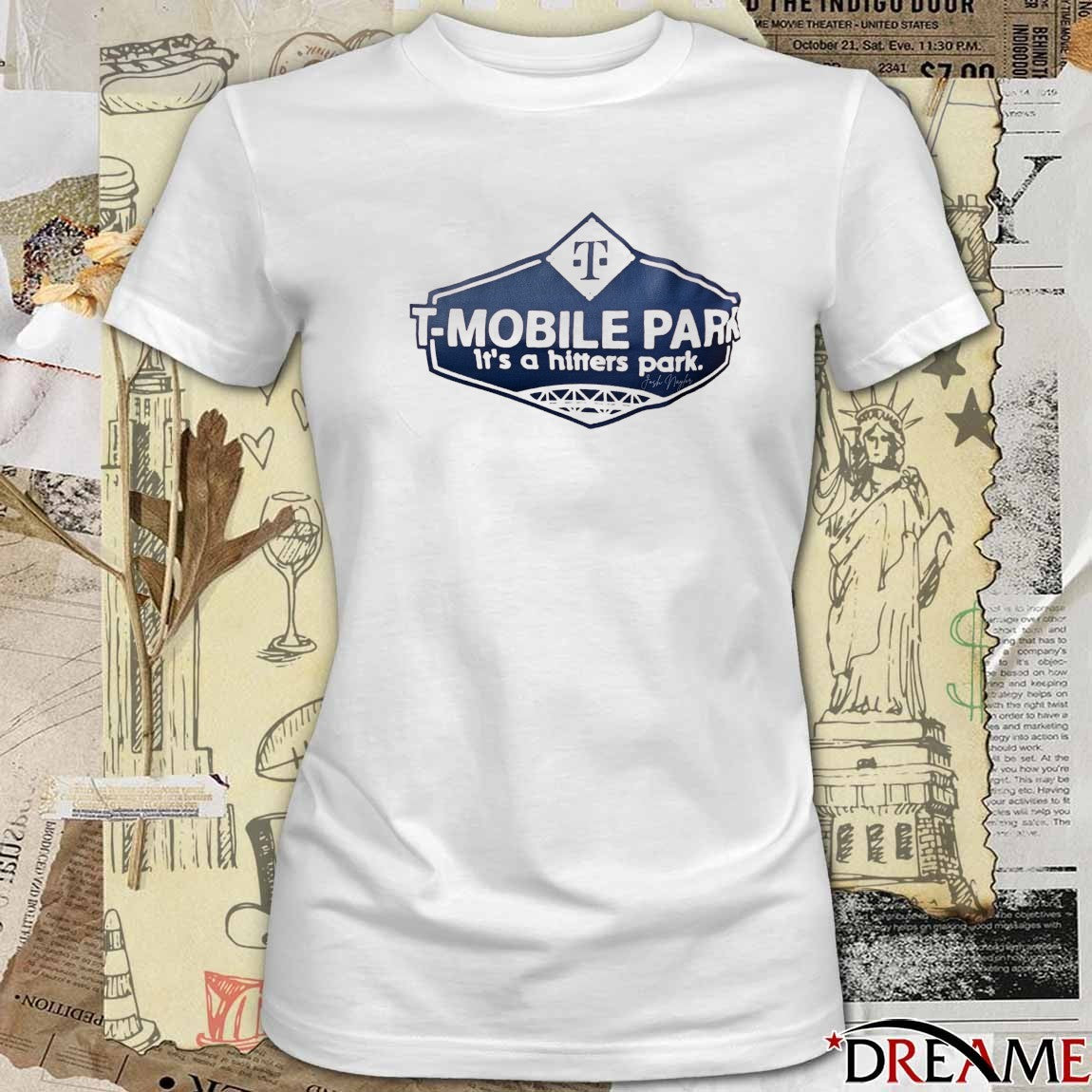 Josh Naylor Seattle Mariners T-Mobile Park It’s A Hitters Park Signature t-shirt