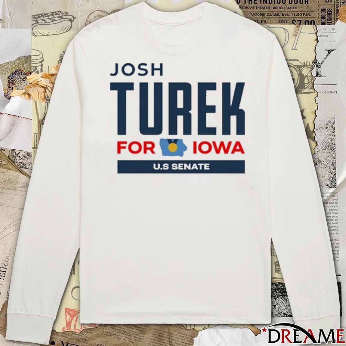 Josh Turek For Iowa U.S Senate Logo t-shirt