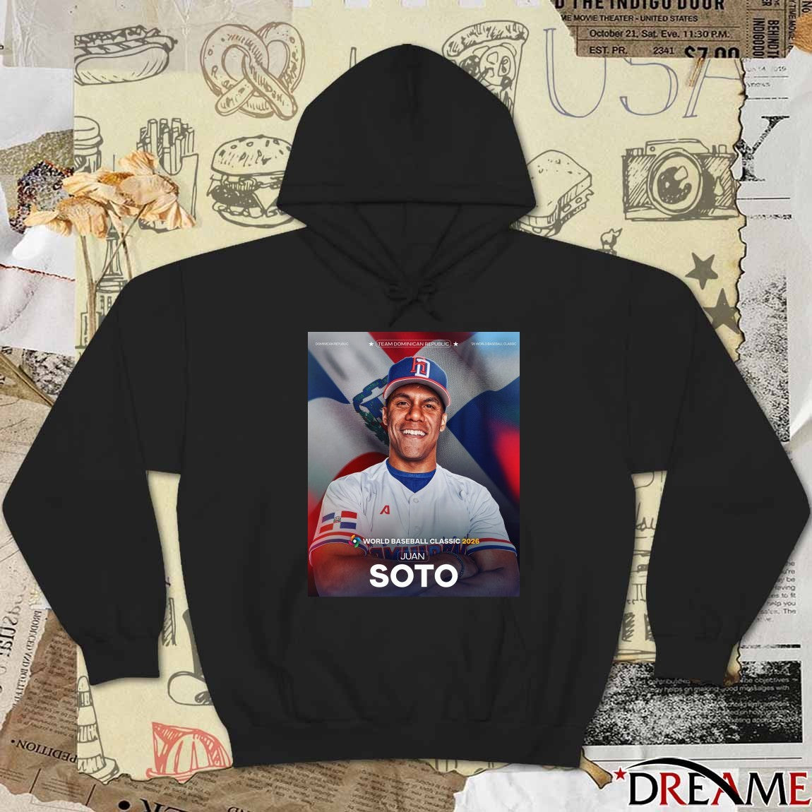 Juan Soto Team Dominican Republic World Baseball Classic 2026 Poster t-shirt