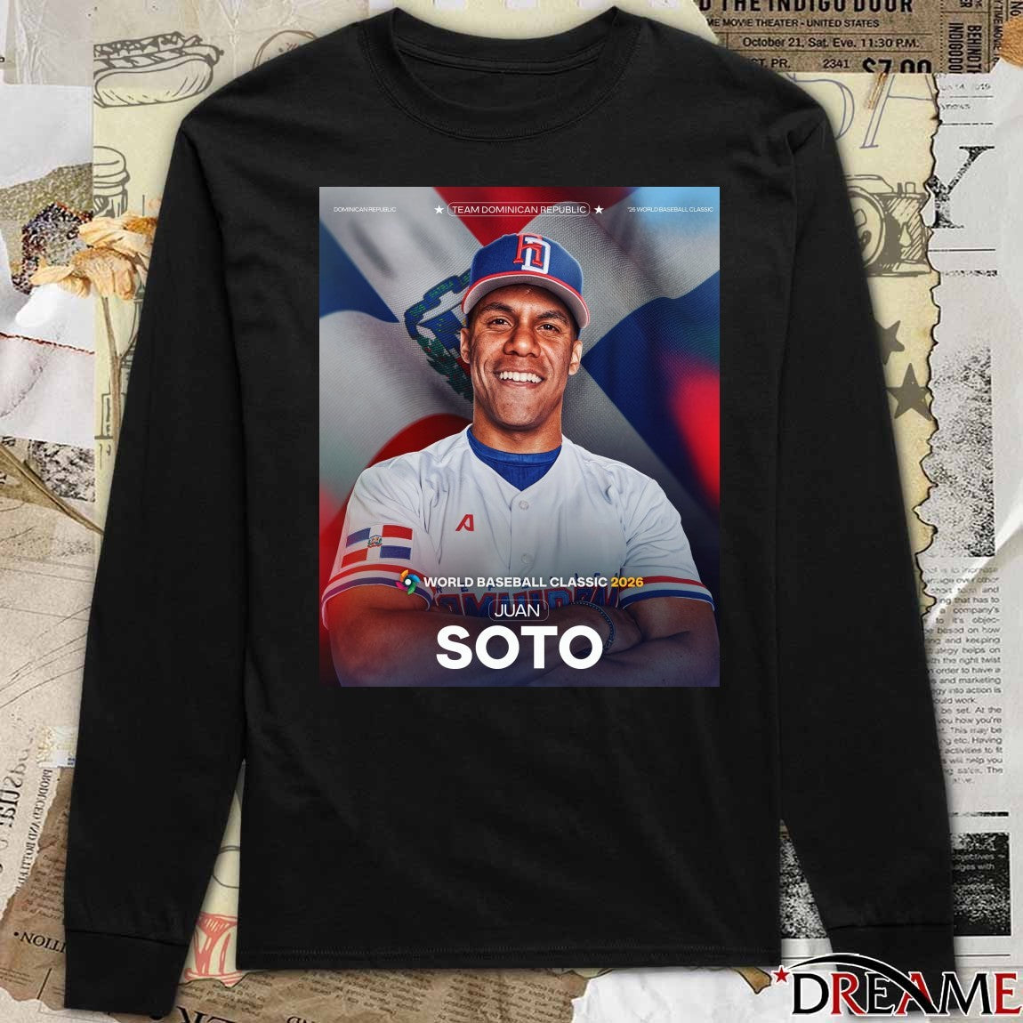 Juan Soto Team Dominican Republic World Baseball Classic 2026 Poster t-shirt