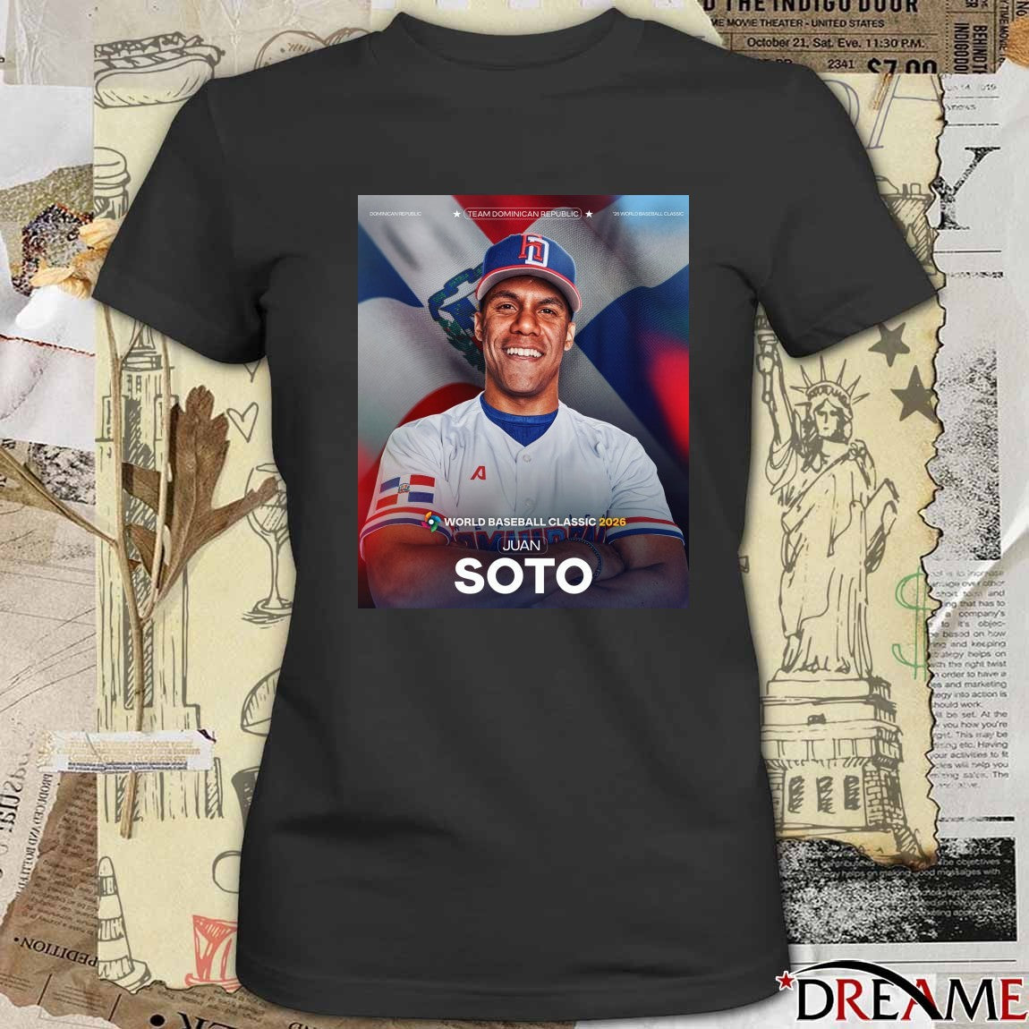 Juan Soto Team Dominican Republic World Baseball Classic 2026 Poster t-shirt