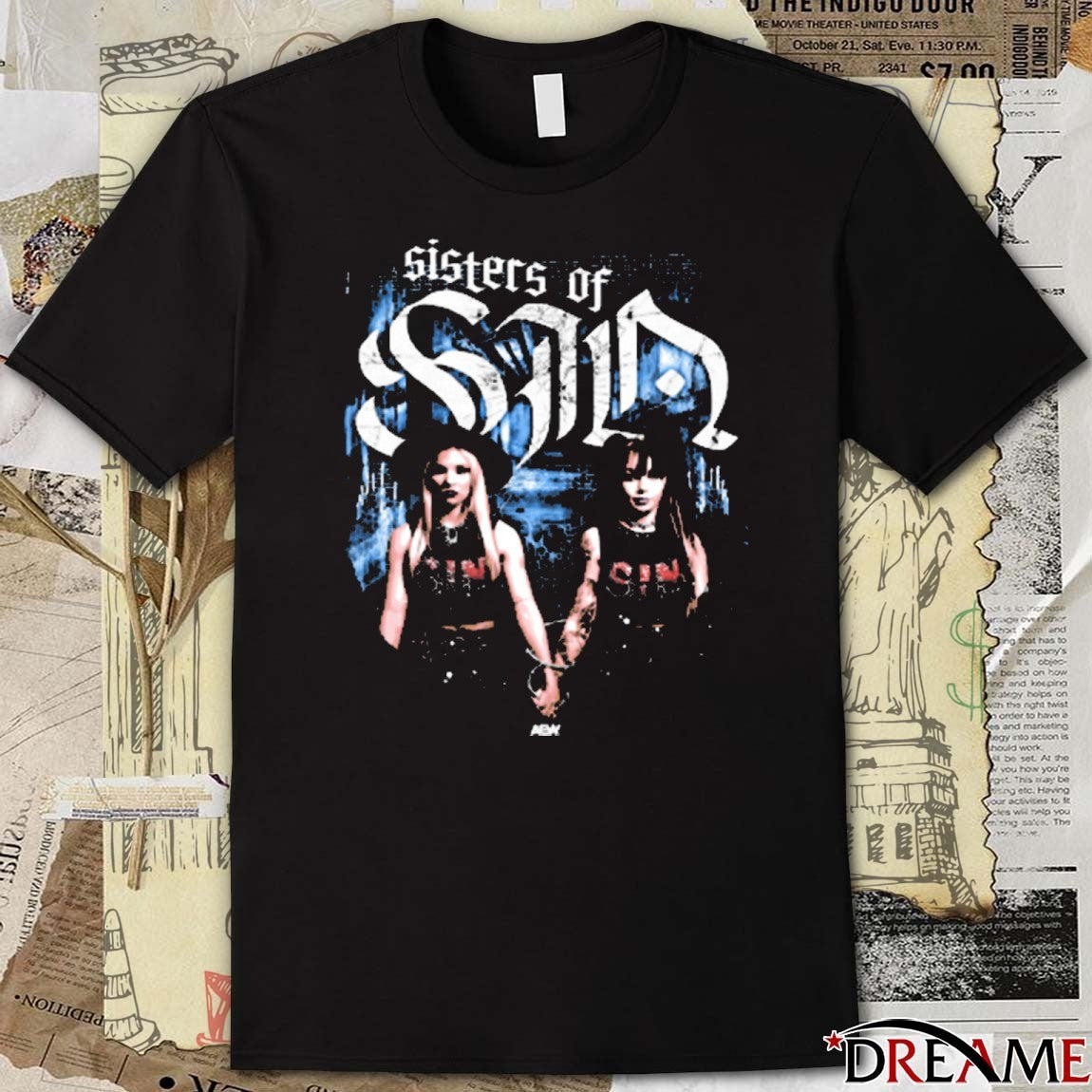 Julia Hart And Skye Blue Sisters of Sin AEW 2025 t-shirt