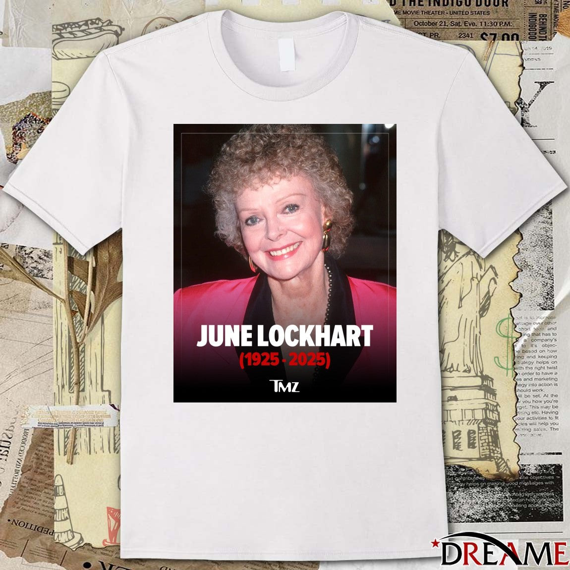 June Lockhart A Legendary Television Actress Of The 1950s ’60s And ’70s Has Died 1925 – 2025 Poster t-shirt