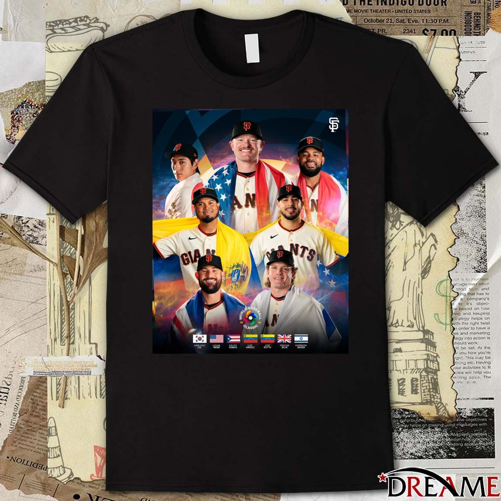 Jung Hoo Lee, Logan Webb San Francisco Giants World Baseball Classic Poster t-shirt