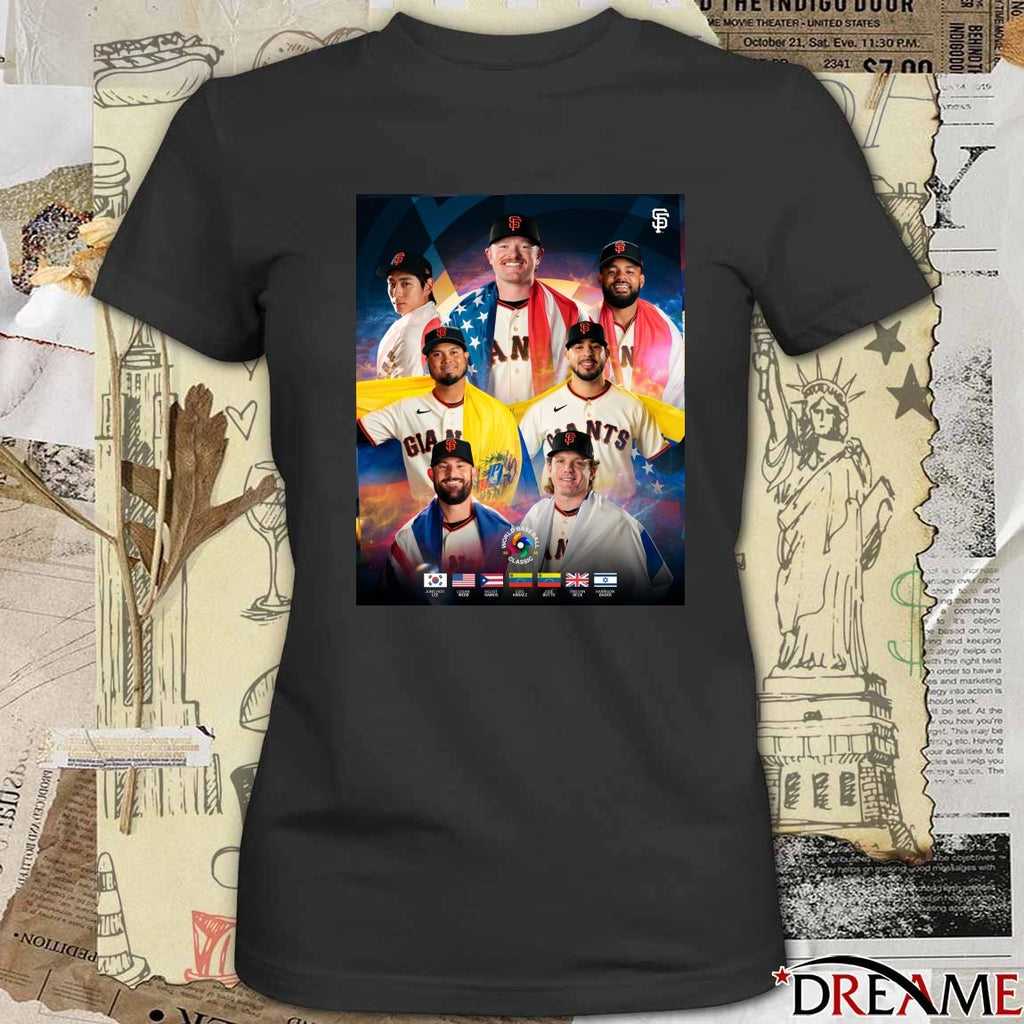 Jung Hoo Lee, Logan Webb San Francisco Giants World Baseball Classic Poster t-shirt