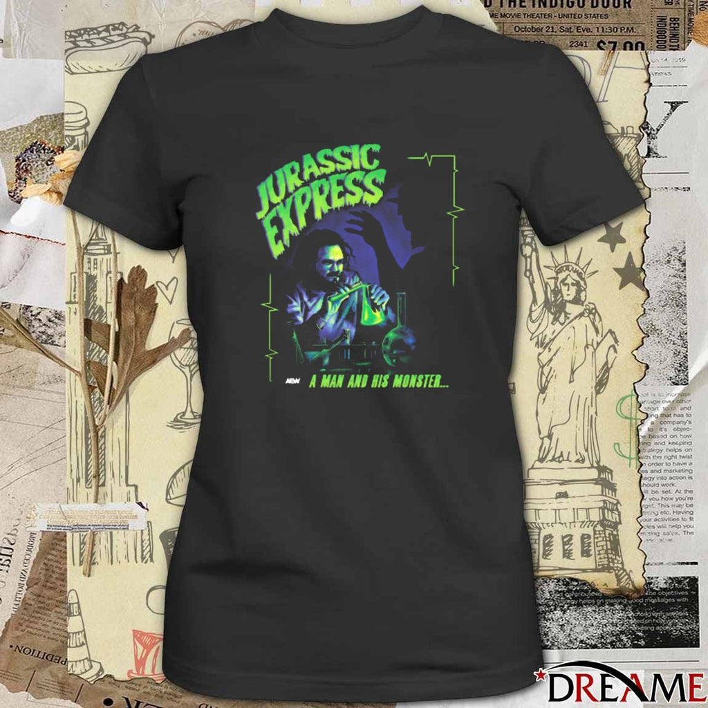 Jurassic Express It’s Alive A Man And His Monster AEW 2025 t-shirt