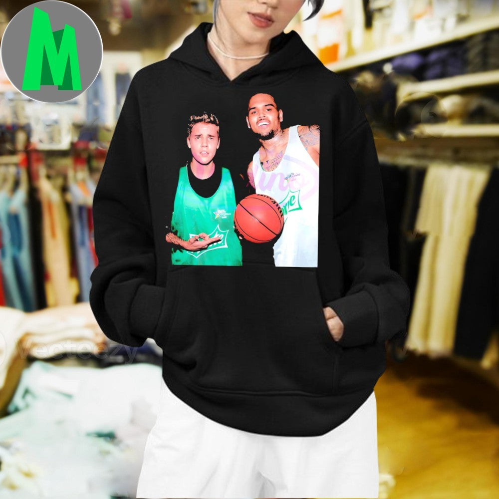 Justin Bieber Chris Brown Sprite Basketball Celebrity Shirt