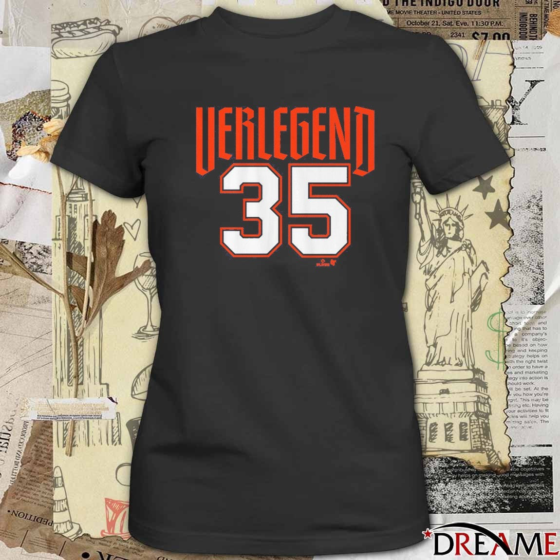Justin Verlander 35 Detroit Tigers MLB Verlegend t-shirt