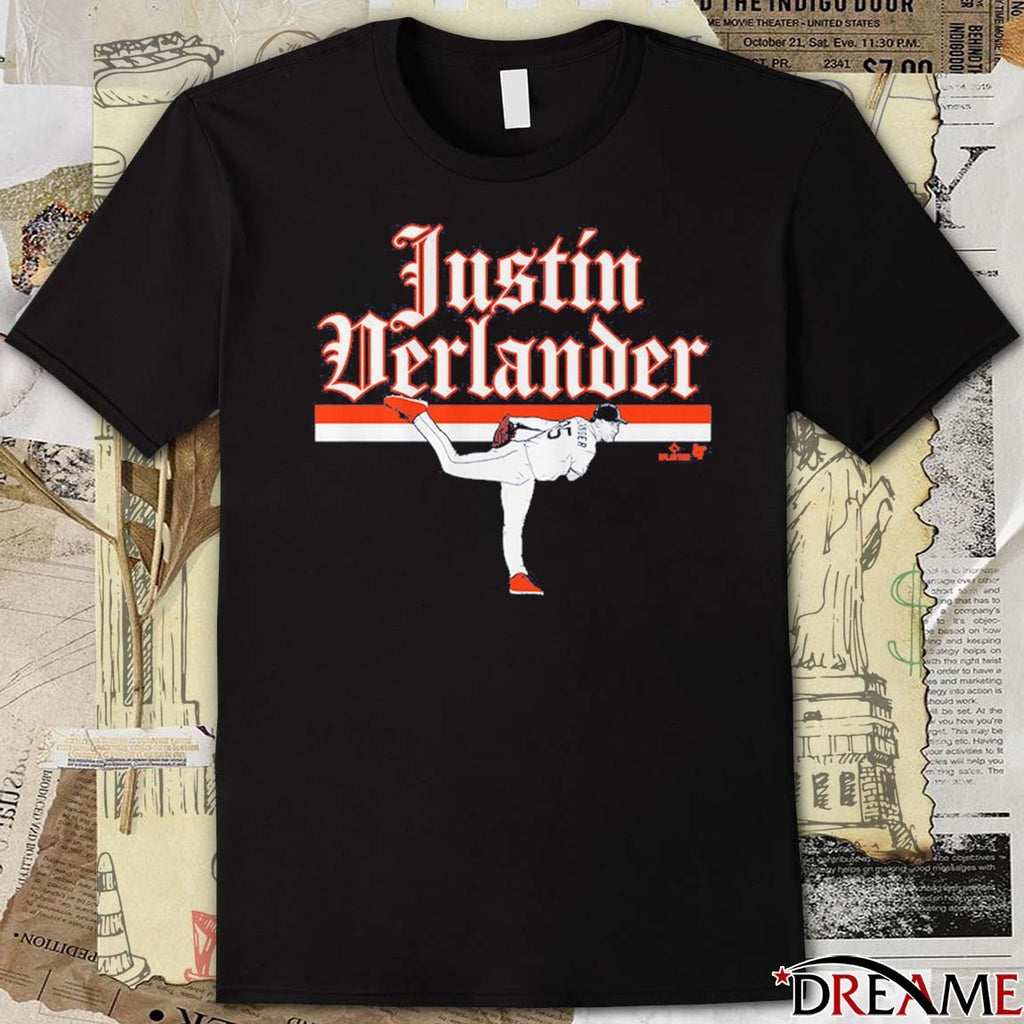 Justin Verlander Ace Pose Detroit Tigers MLB t-shirt
