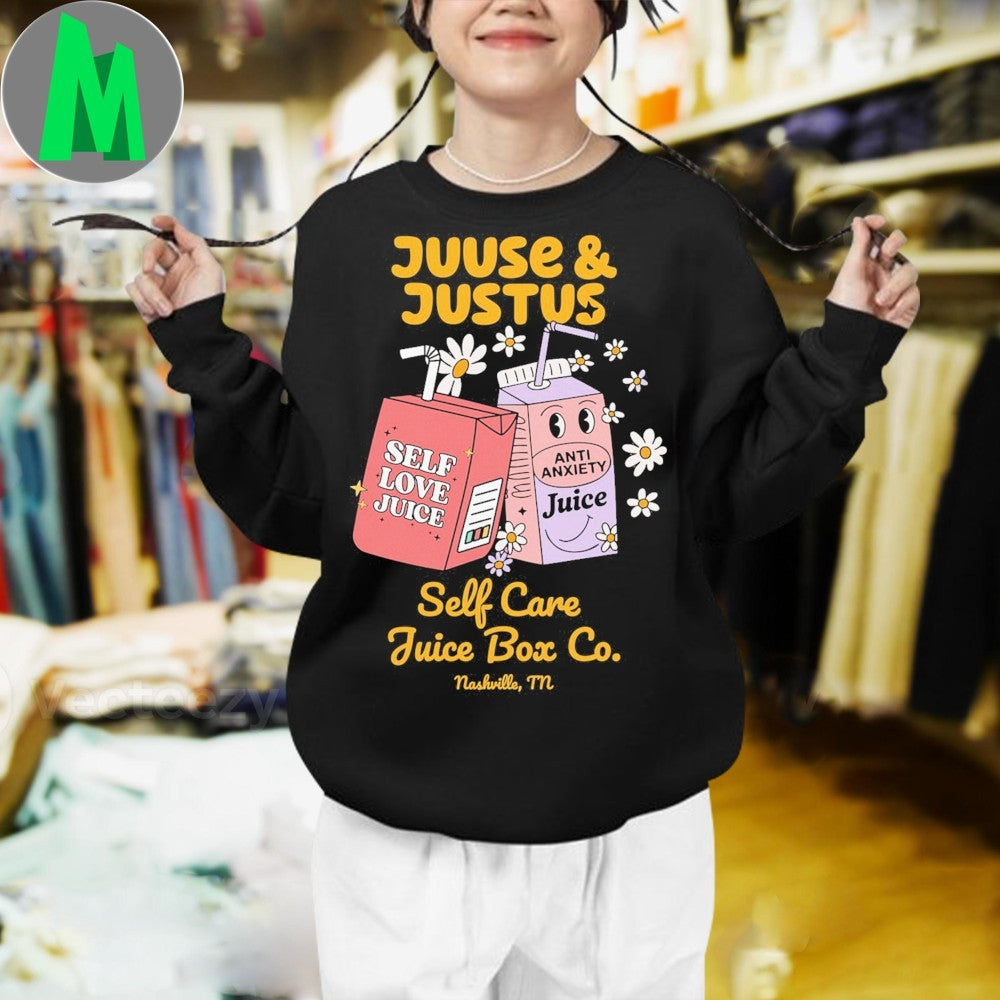 Juuse & Justus Self Care Juice Box Co. Nashville TN T-Shirt