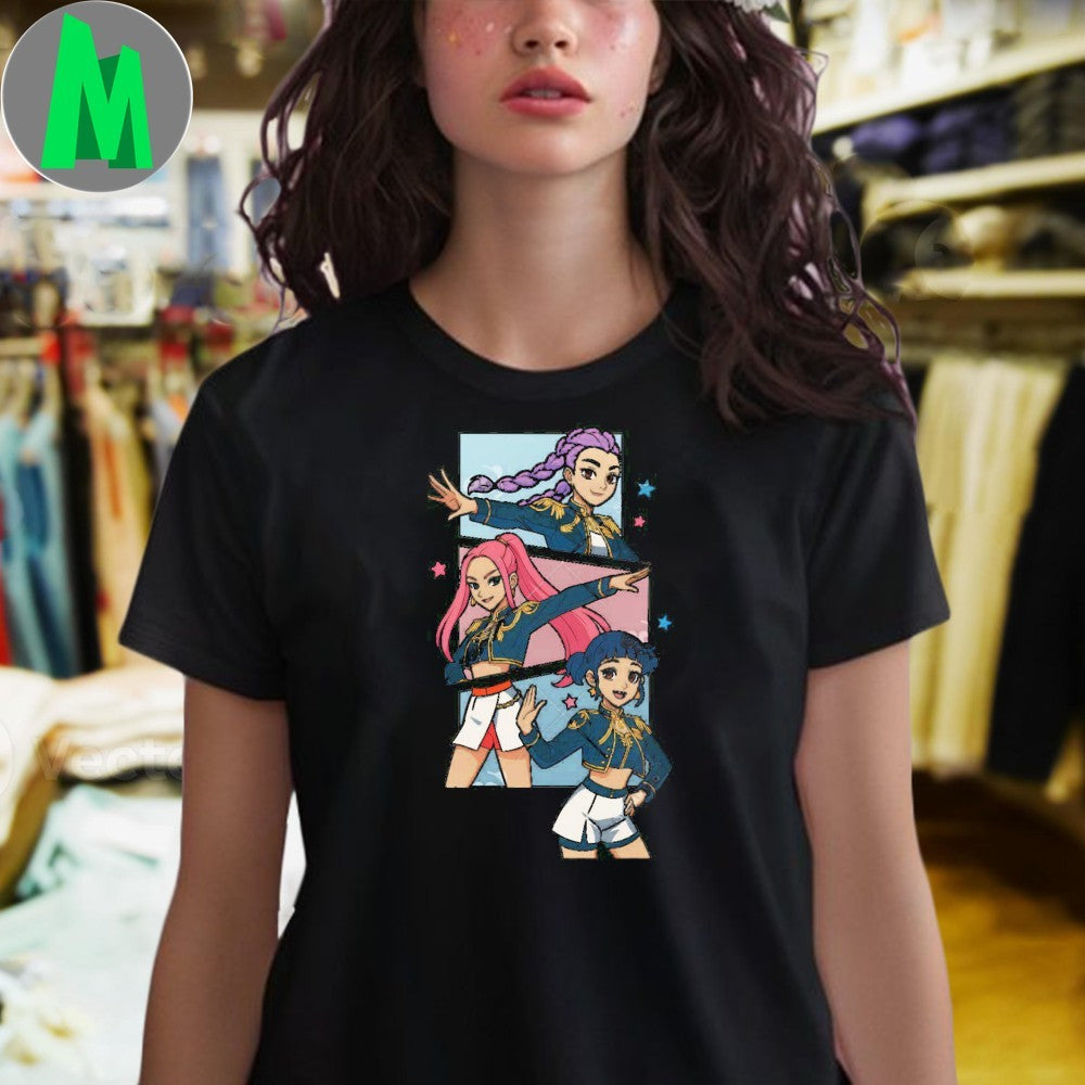 KPop Huntrix Anime Girl Group Graphic T-Shirt