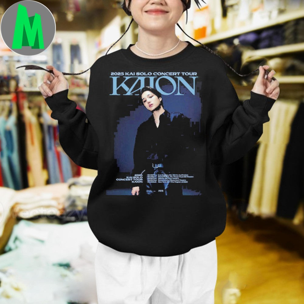 Kai Solo Concert Tour 2025 Kaion USA Kpop Idol Fan T-Shirt