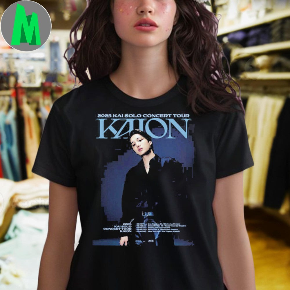 Kai Solo Concert Tour 2025 Kaion USA Kpop Idol Fan T-Shirt