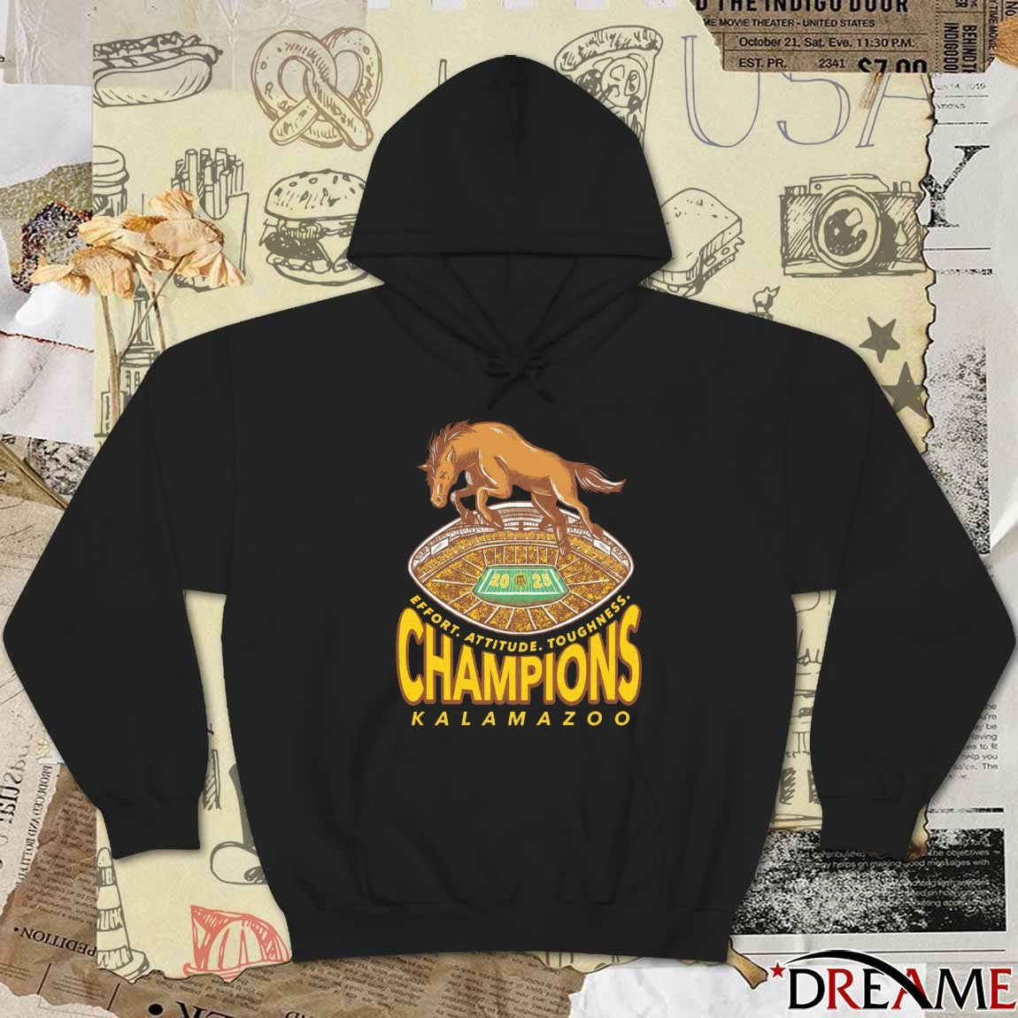 Kalamazoo Conference Champions Effort Attitude Toughness 2025 t-shirt