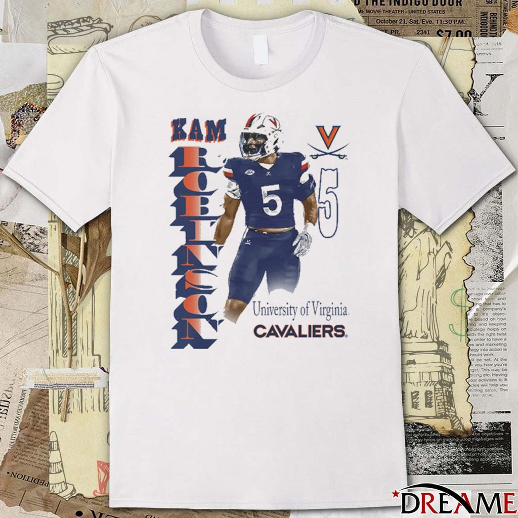 Kam Robinson University Of Virginia Cavaliers Portrait t-shirt