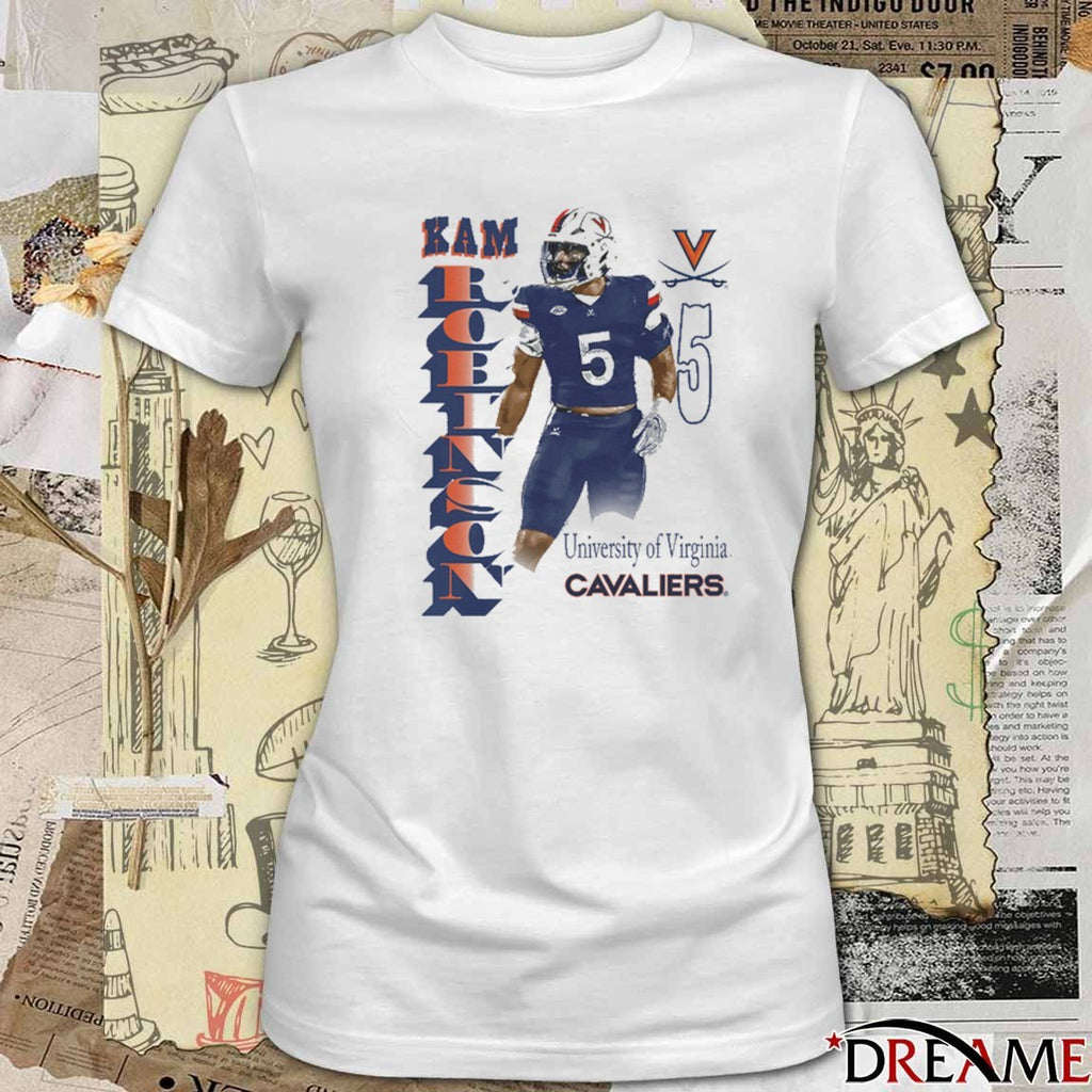 Kam Robinson University Of Virginia Cavaliers Portrait t-shirt