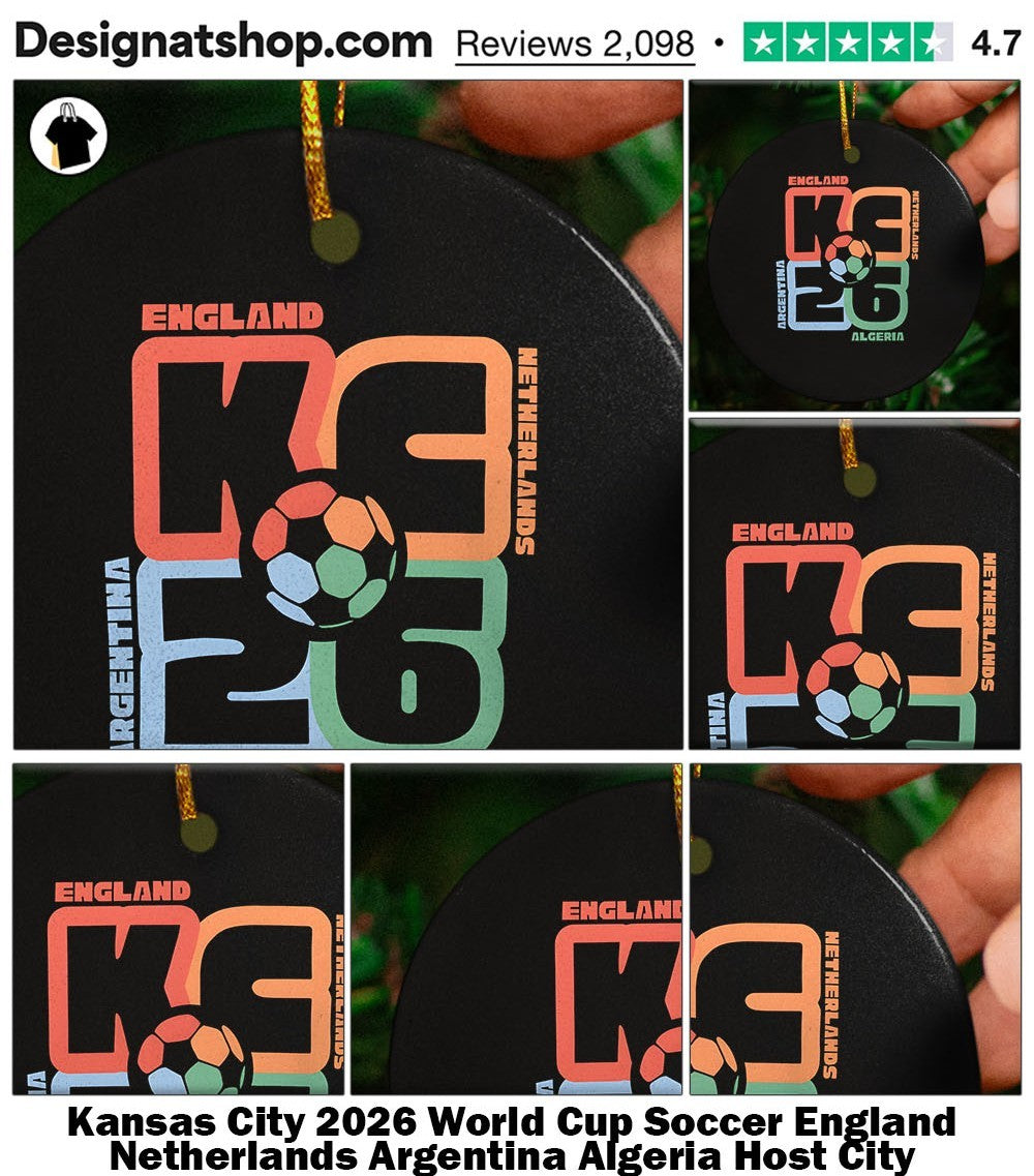 Kansas City 2026 World Cup Soccer England Netherlands Argentina Algeria Host City shirt