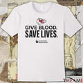 Kansas City Chiefs Give Blood Save Lives Community Blood Center 2025 t-shirt