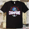 Kansas Jayhawks Blue 2023 Guarantee Bowl Champions Helmet Football t-shirt