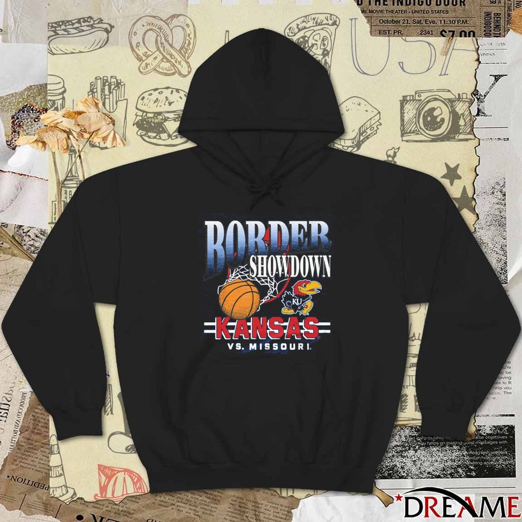 Kansas Jayhawks Vs Missouri Tigers Basketball Border Showdown 2025 t-shirt