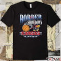 Kansas Jayhawks Vs Missouri Tigers Basketball Border Showdown 2025 t-shirt