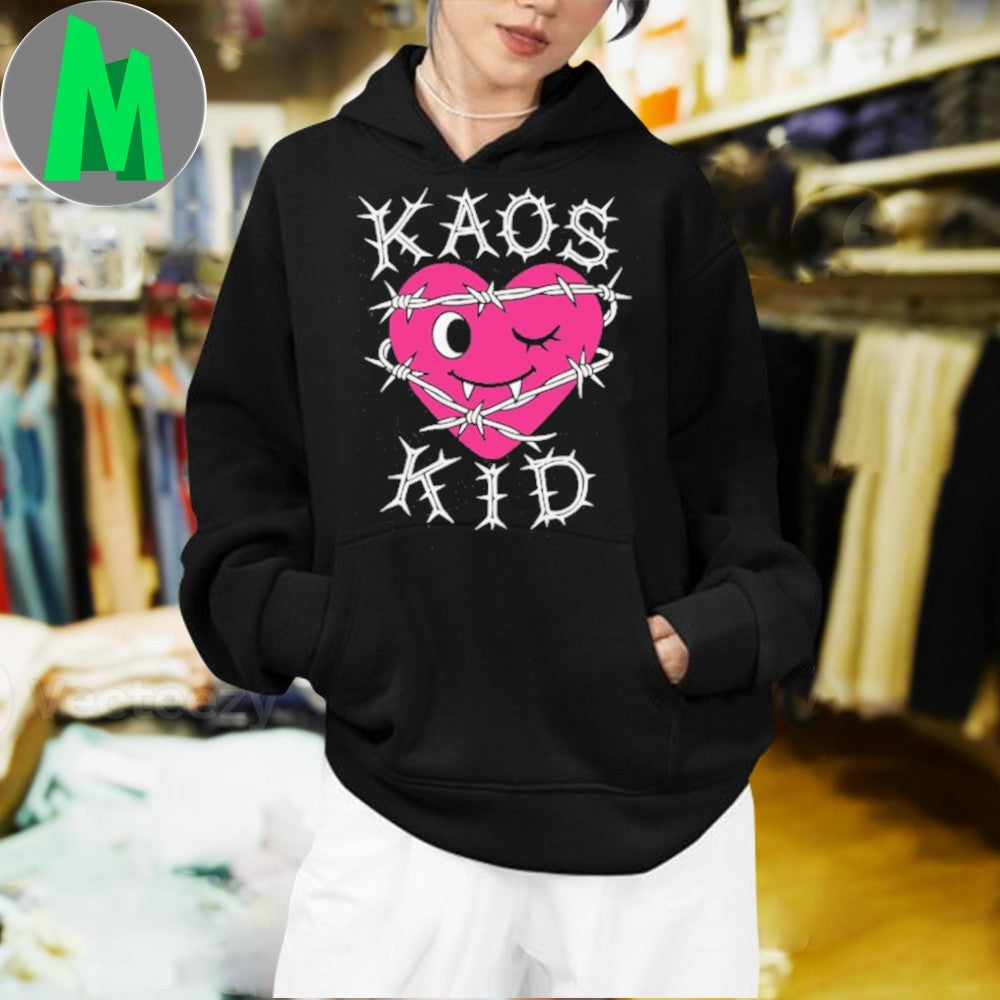 Kaos Kid Barbed Heart V1 BLK Shirt