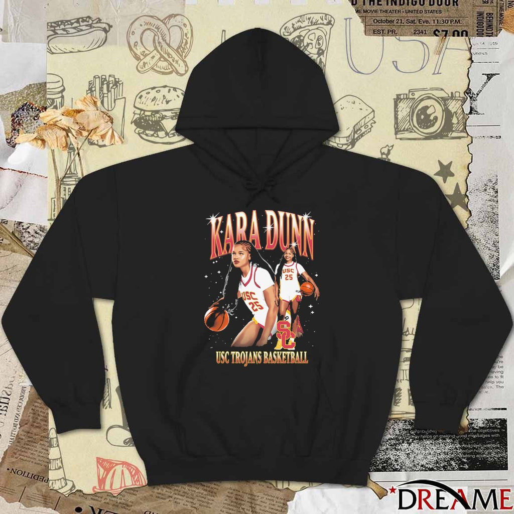Kara Dunn Retro 90s USC Trojans Basketball t-shirt