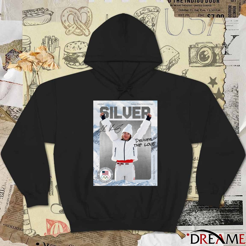 Kauf Goes Back-to-back Olympic Debut Of Dual Moguls Jaelin Kauf Wins Her Second Silver At The Olympics t-shirt
