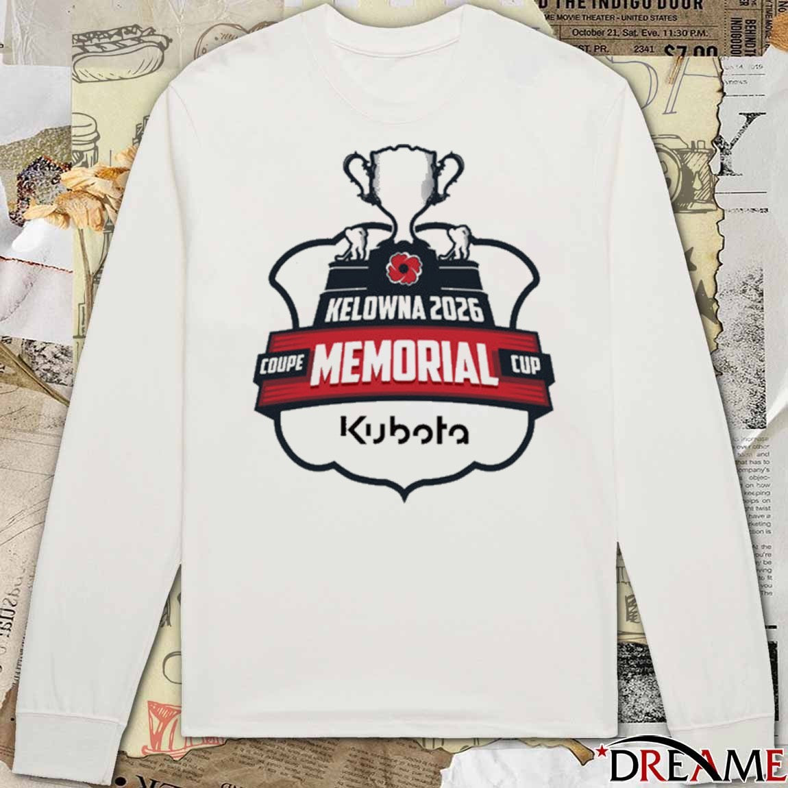 Kelowna 2026 Coupe Memorial Cup Kubota Canada Logo t-shirt