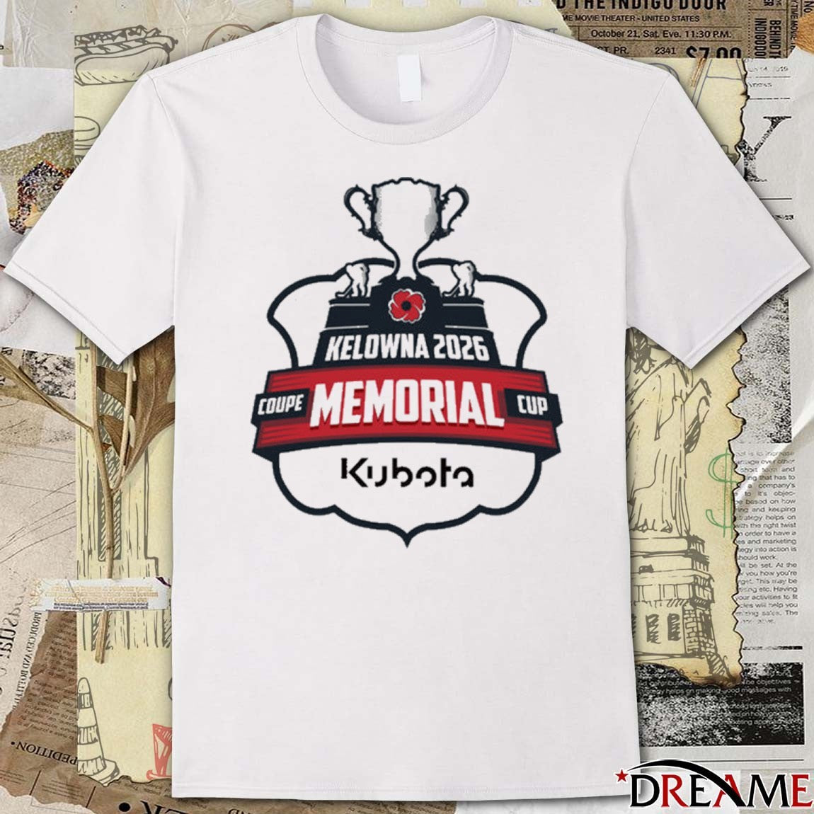 Kelowna 2026 Coupe Memorial Cup Kubota Canada Logo t-shirt