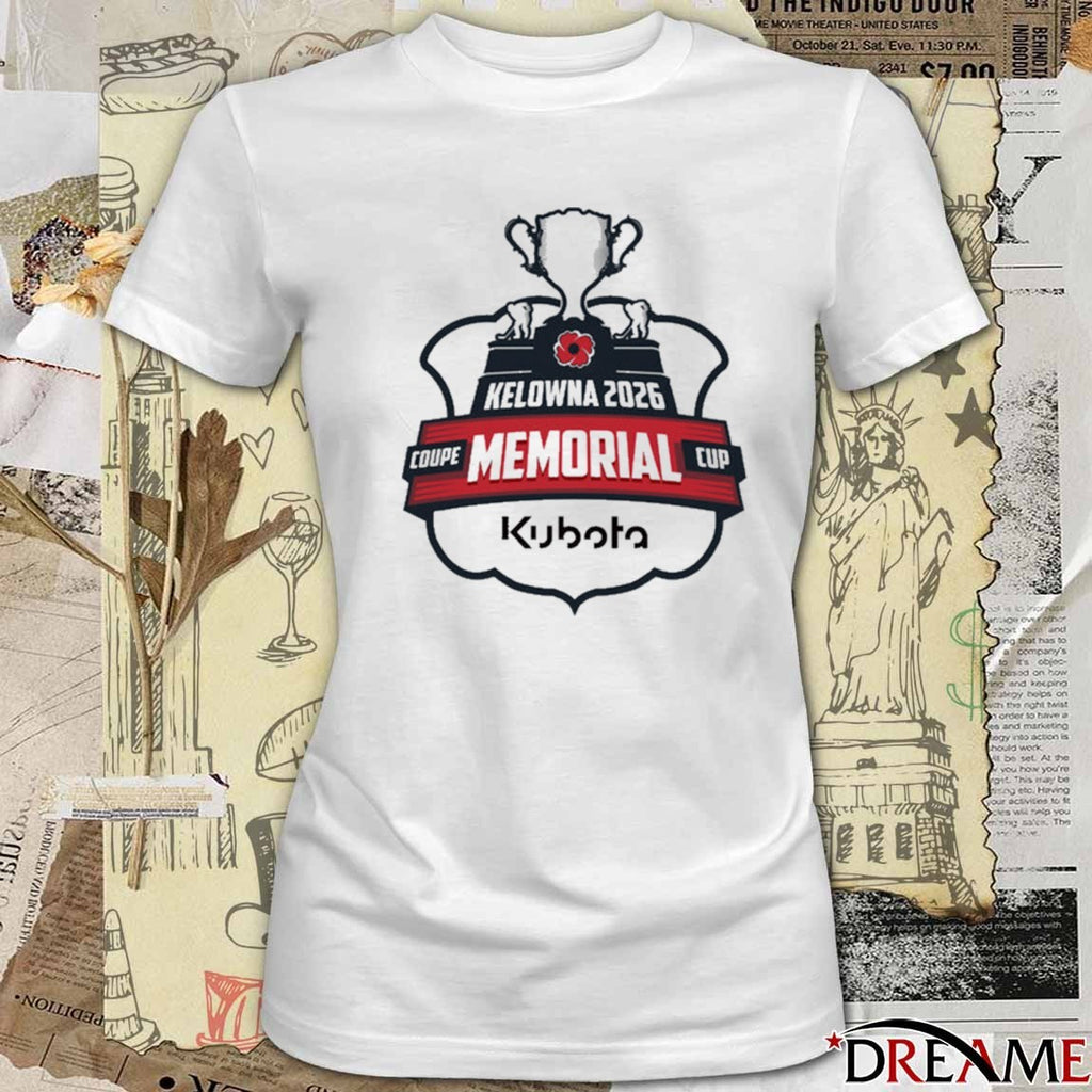 Kelowna 2026 Coupe Memorial Cup Kubota Canada Logo t-shirt