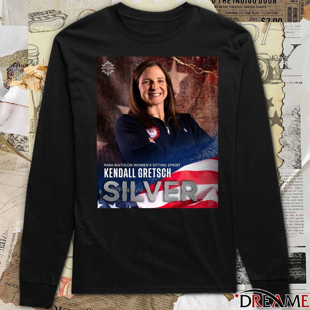 Kendall Gretsch Silver Medal Para Biathlon Women’s Sitting Sprint Poster t-shirt