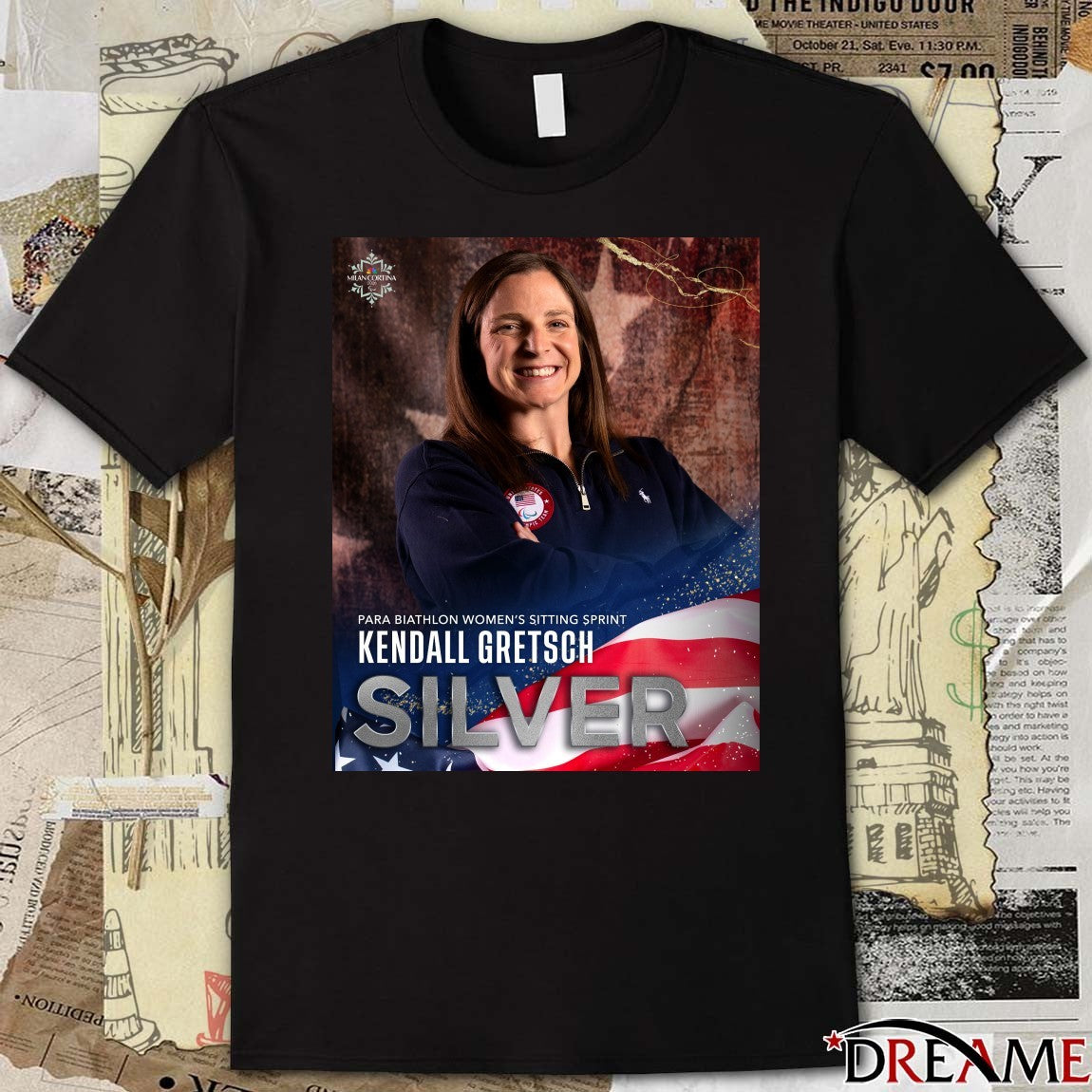Kendall Gretsch Silver Medal Para Biathlon Women’s Sitting Sprint Poster t-shirt