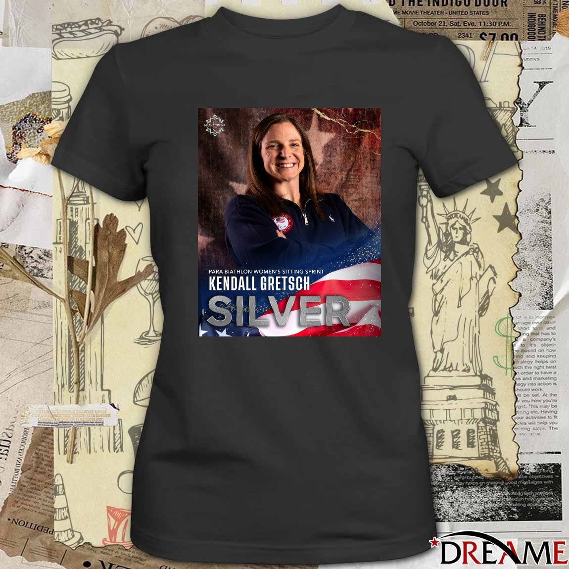 Kendall Gretsch Silver Medal Para Biathlon Women’s Sitting Sprint Poster t-shirt
