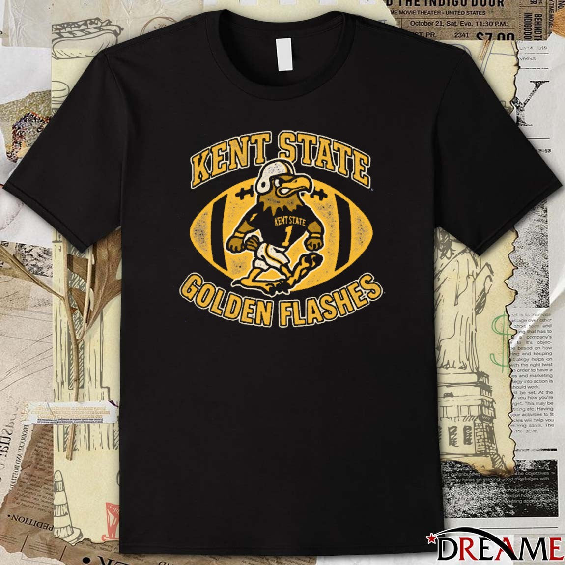 Kent State Golden Flashes Football Fearless Flash Mascot t-shirt