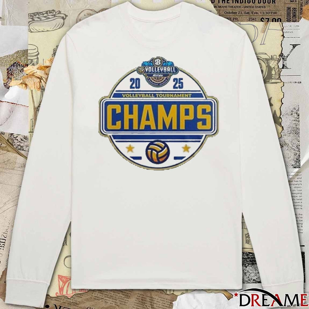 Kentucky Wildcats Volleyball SEC Tournament Champions 2025 Logo t-shirt